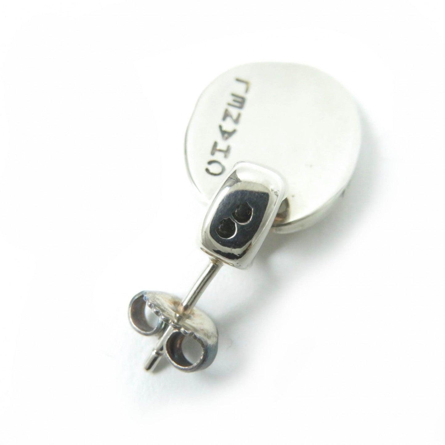 Chanel Silver Oval Earrings SV925