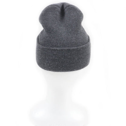 GUCCI 798741 Embroidered Wool Cap Gray M