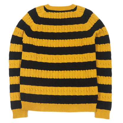 GUCCI Animal Patch Sweater Yellow Black S