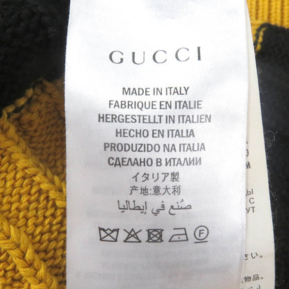 GUCCI Animal Patch Sweater Yellow Black S