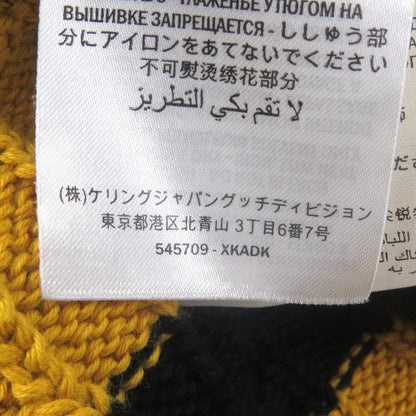 GUCCI Animal Patch Sweater Yellow Black S