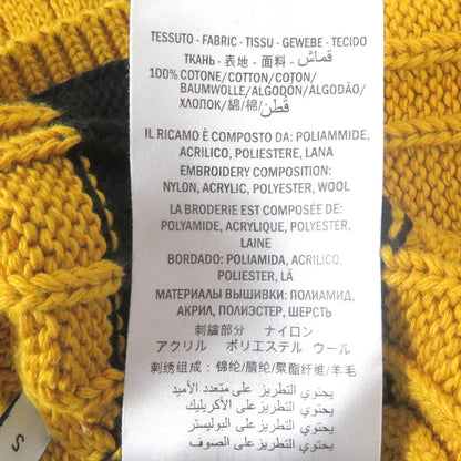 GUCCI Animal Patch Sweater Yellow Black S