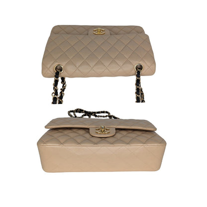 Chanel Vintage Classic Quilted Lambskin Medium Double Flap