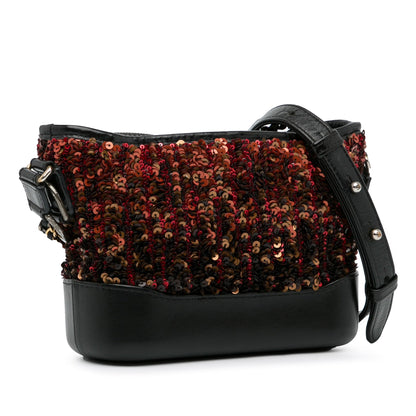 Brown Chanel Small Sequin Gabrielle Crossbody