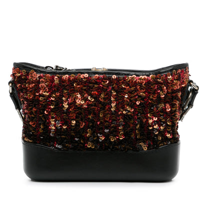 Brown Chanel Small Sequin Gabrielle Crossbody