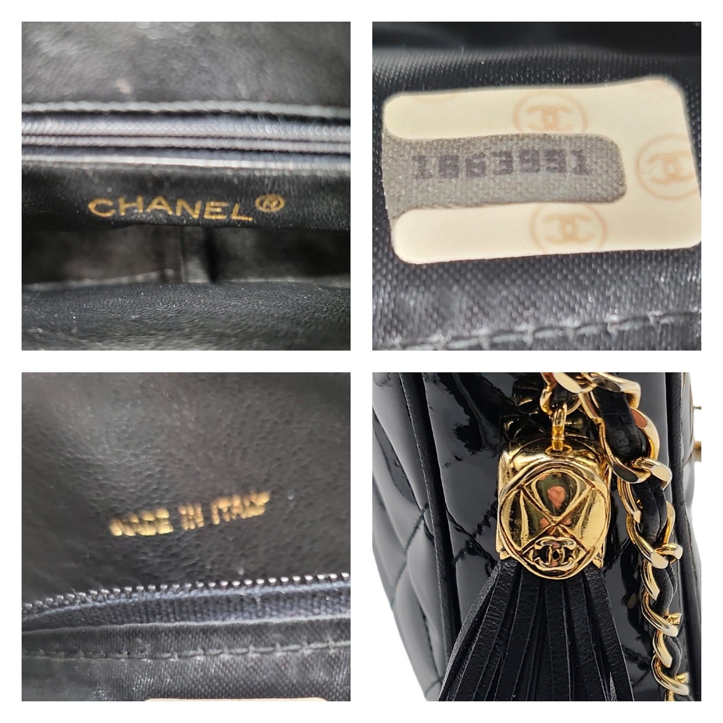 Chanel Vintage Patent Leather Crossbody Bag