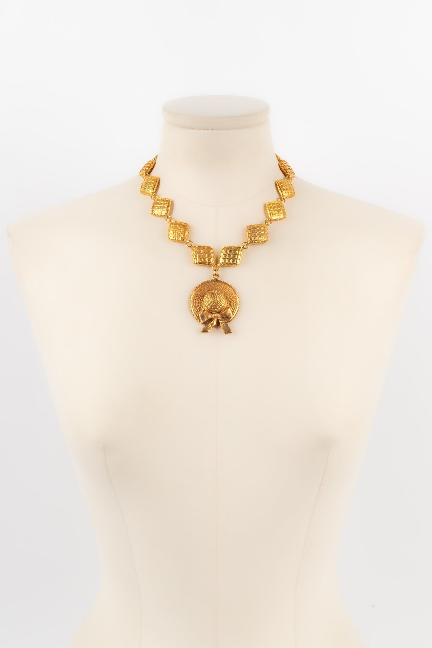 Collier matelass Chanel 1990s