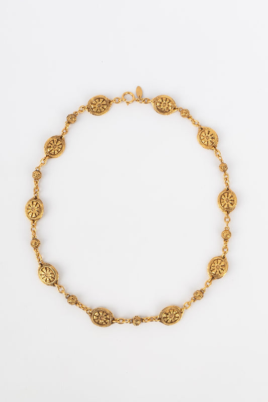 Collier dor Chanel 1980s
