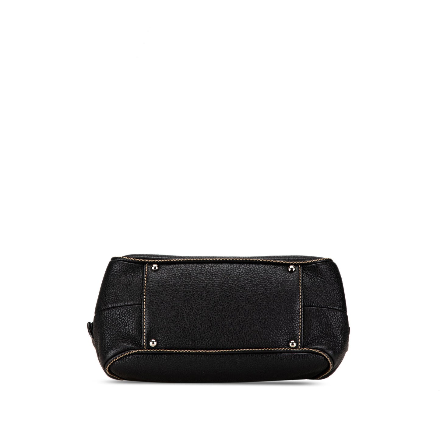 Black Chanel Medium Pebbled Calfskin LAX Tassel Handbag