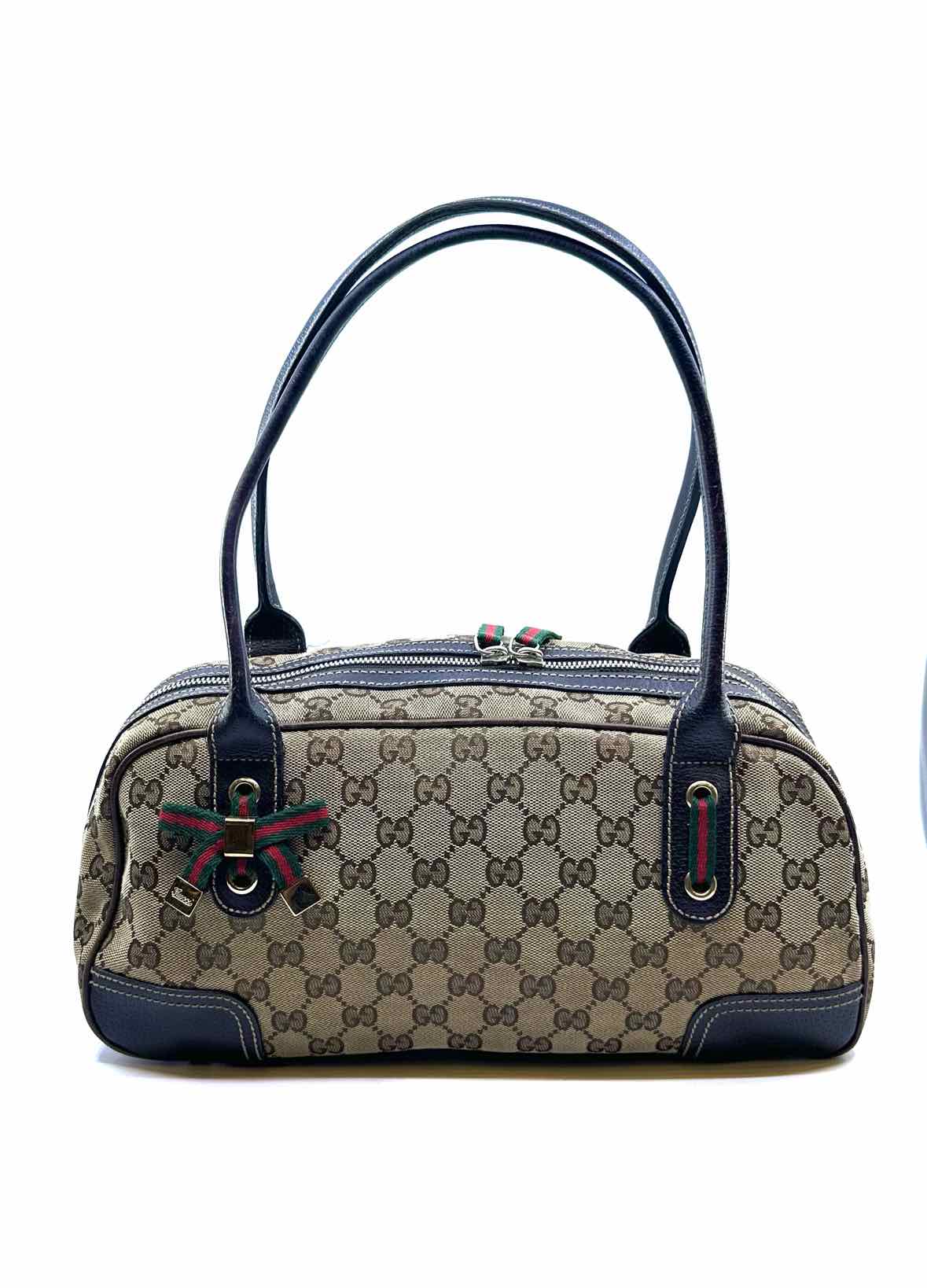 GUCCI Brown Canvas Monogram Handbag