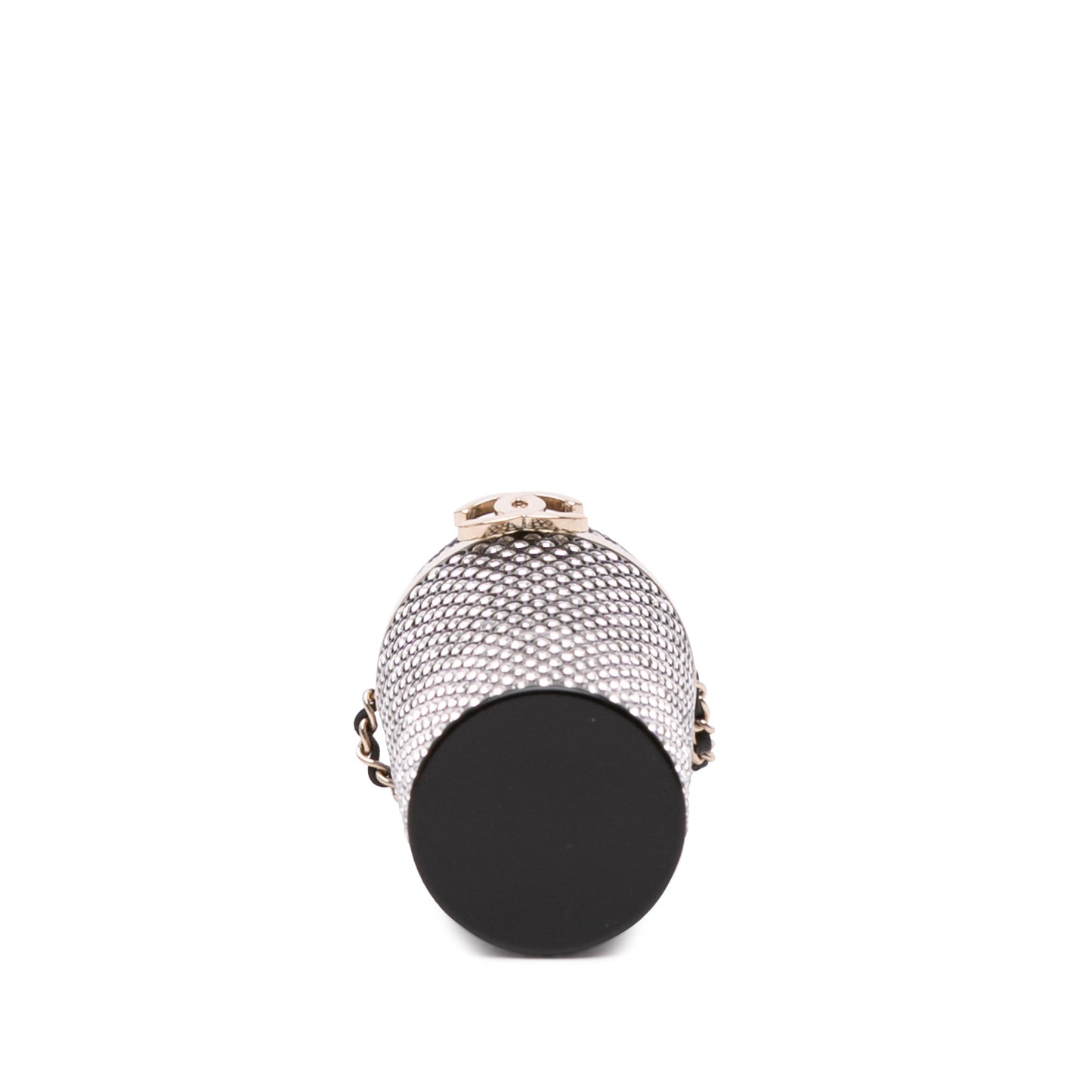 Black Chanel Crystal Lipstick Case on Chain Vanity Bag