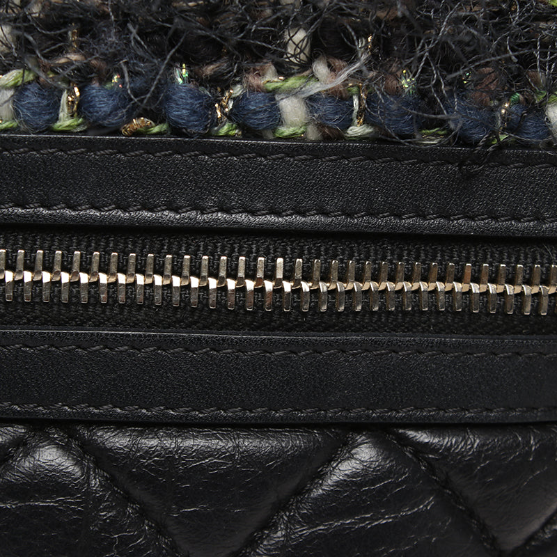 Chanel Tweed and Lambskin Tote Bag Leather Tote Bag in New Condition