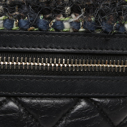 Chanel Tweed and Lambskin Tote Bag Leather Tote Bag in New Condition