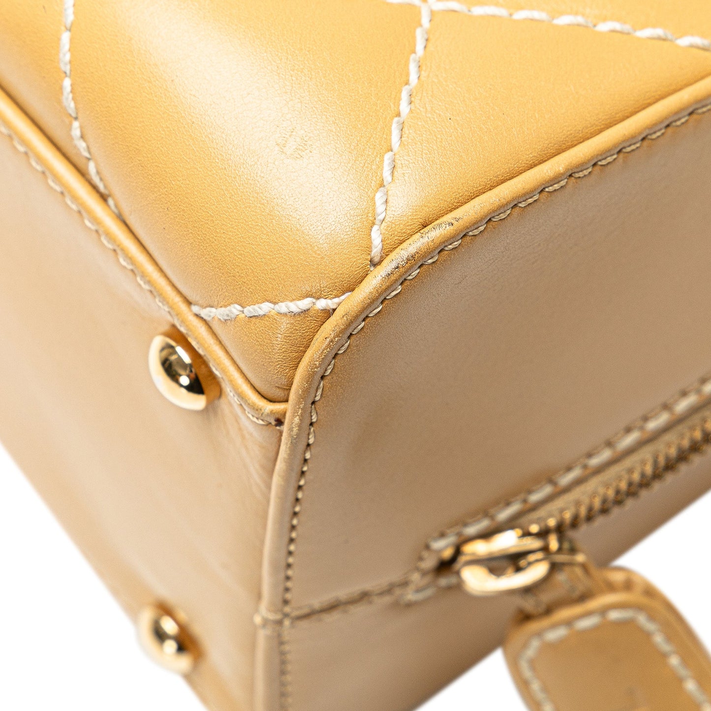 Brown Chanel CC Wild Stitch Handbag