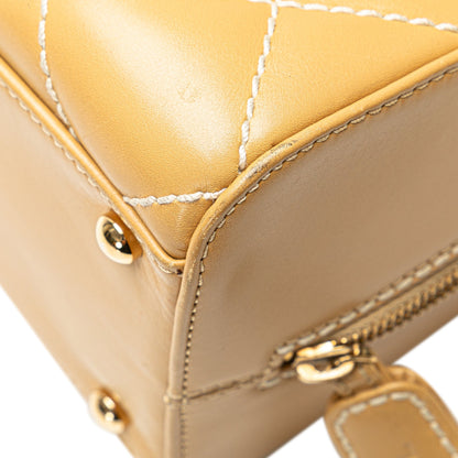 Brown Chanel CC Wild Stitch Handbag