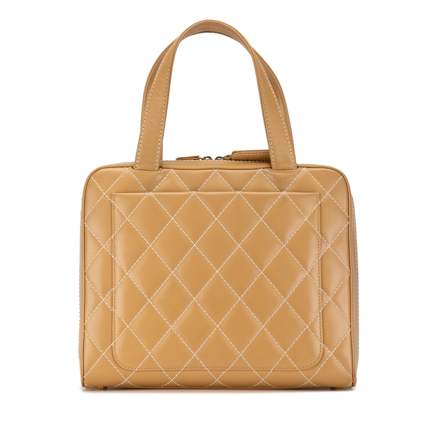 Brown Chanel CC Wild Stitch Handbag