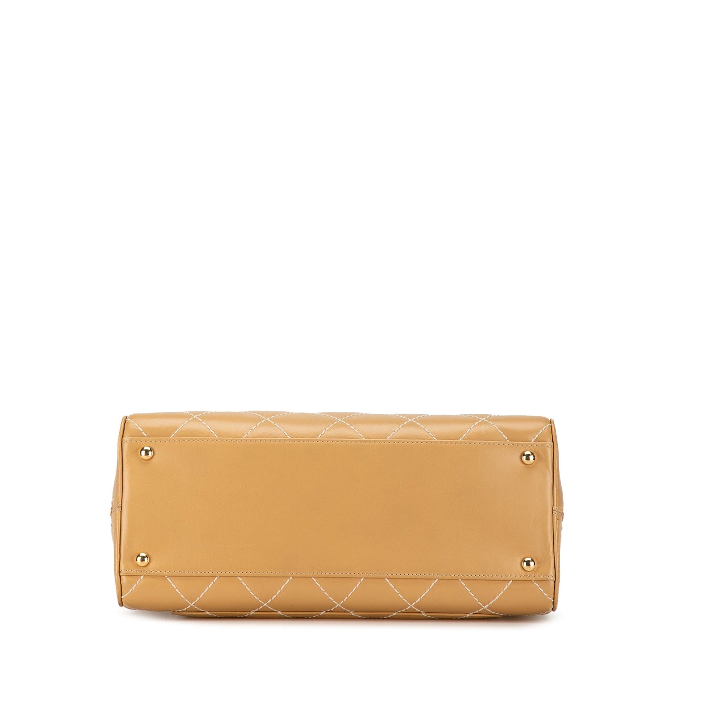 Brown Chanel CC Wild Stitch Handbag