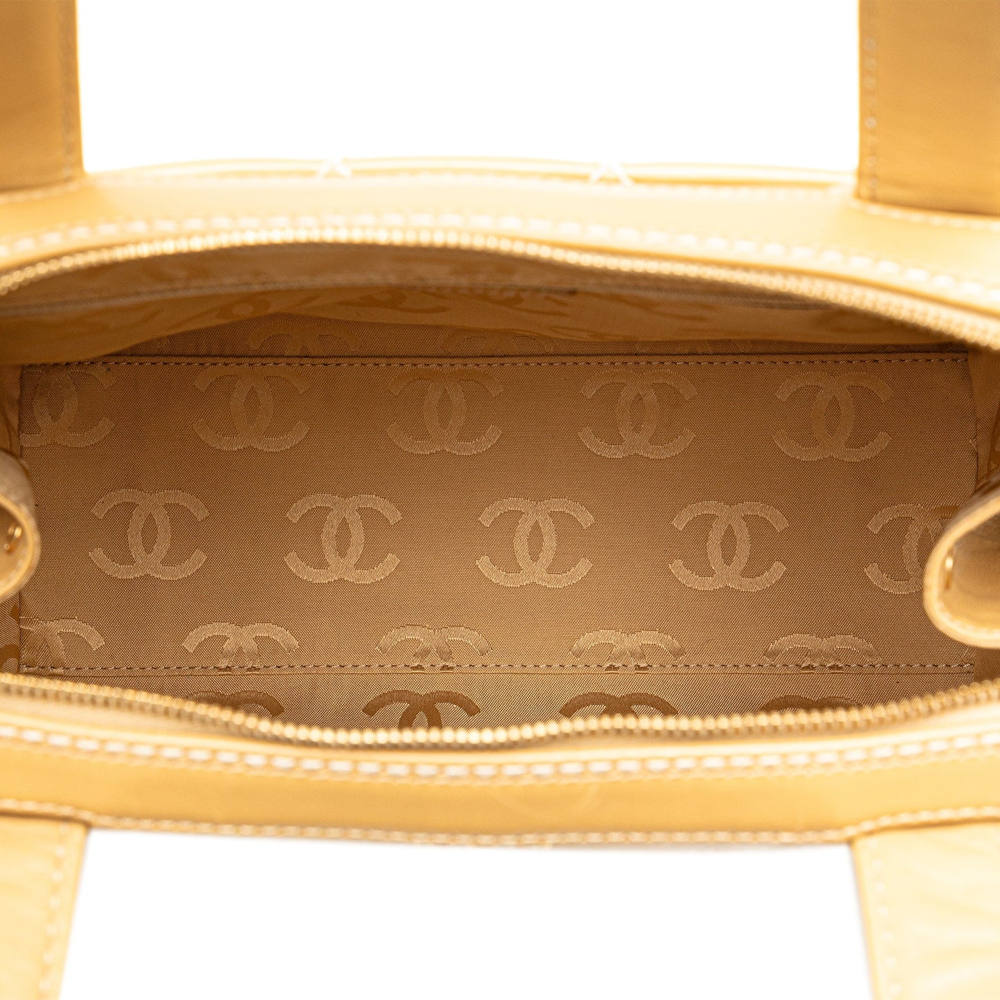 Brown Chanel CC Wild Stitch Handbag