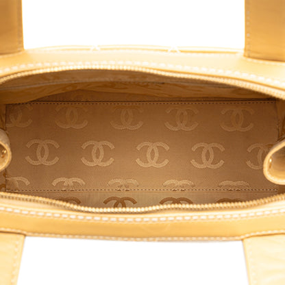 Brown Chanel CC Wild Stitch Handbag