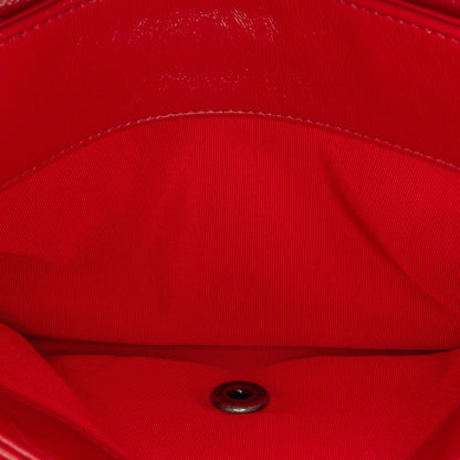 Chanel Sac CC Crinkled Calfskin Chain Flap