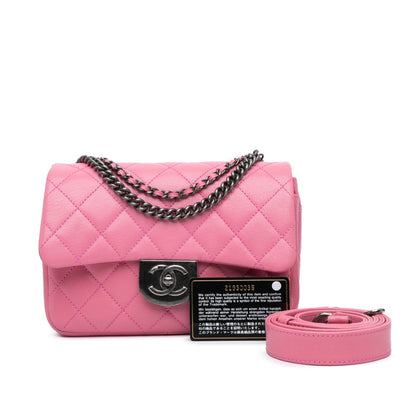 Chanel Sac Small Goatskin Double Carry Waist Chain Flap