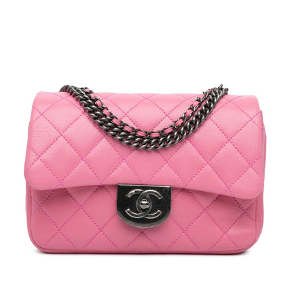 Chanel Sac Small Goatskin Double Carry Waist Chain Flap