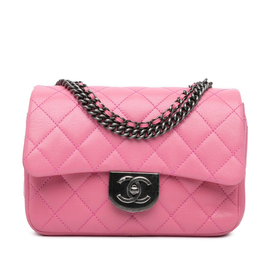 Chanel Sac Small Goatskin Double Carry Waist Chain Flap