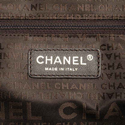 Brown Chanel CC Caviar Tote