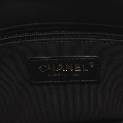 Black Chanel Medium Tweed Pearl Top Handle Flap Satchel
