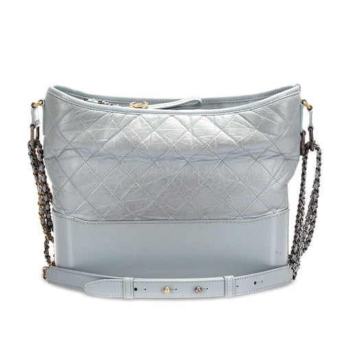 Gray Chanel Medium Gabrielle Leather Shoulder Bag