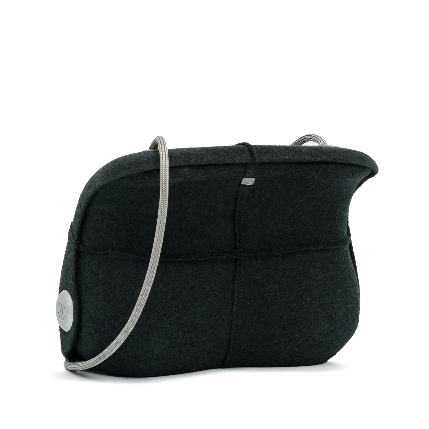 Black Chanel Wool Limited Edition Crossbody Bag