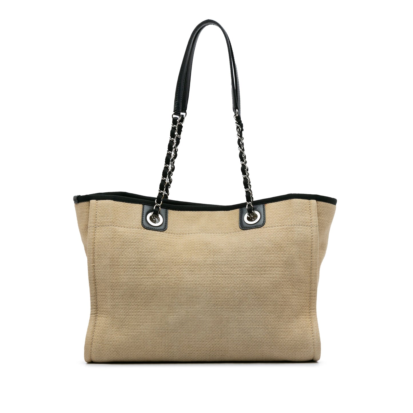 Beige Chanel Small Canvas Deauville Tote
