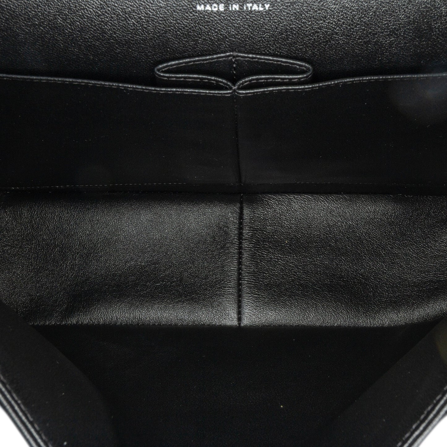 Black Chanel Jumbo Classic Lambskin Double Flap Shoulder Bag
