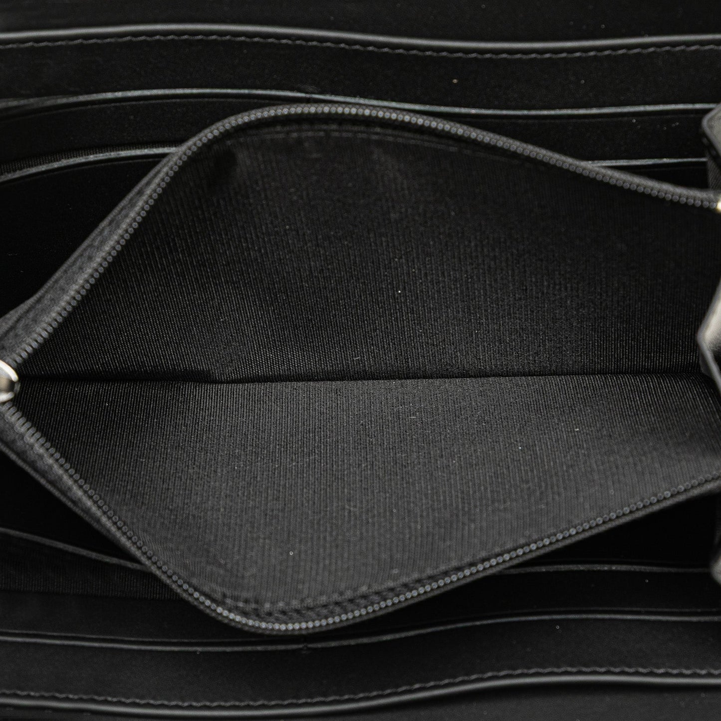 Black Chanel Caviar Boy Long Zip Around Wallet