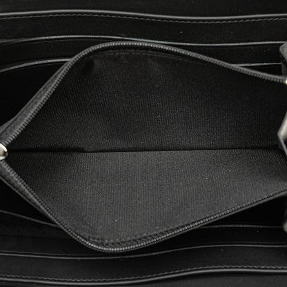Black Chanel Caviar Boy Long Zip Around Wallet