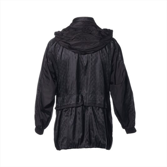 Gucci Cheryline Nylon Jacket 44 Men Black GG  Wind Breaker 618891