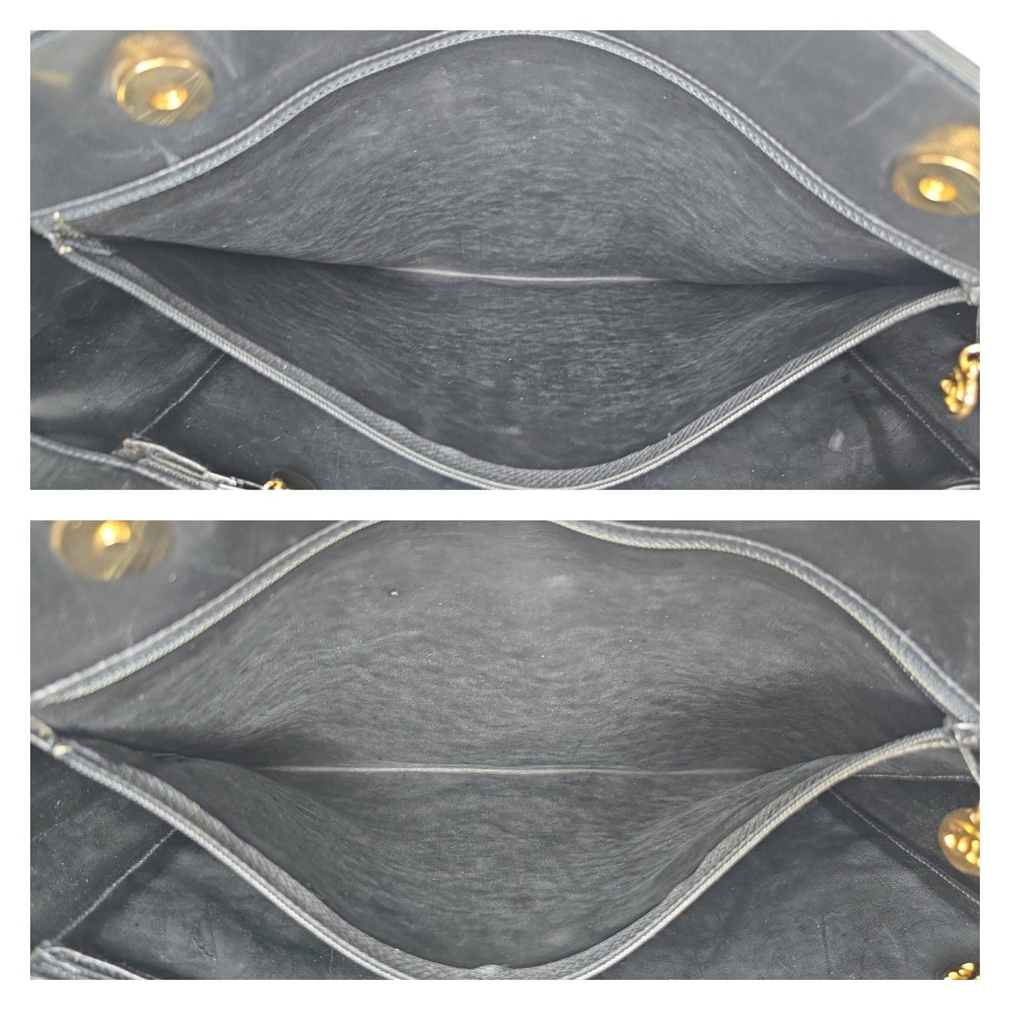 Chanel Vintage Black Lambskin Timeless CC Tote