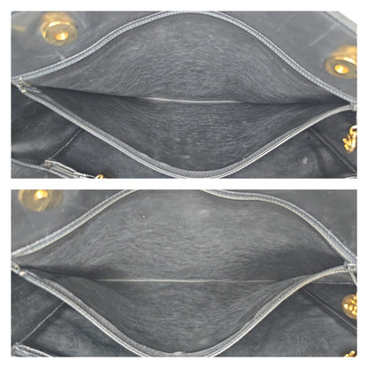 Chanel Vintage Black Lambskin Timeless CC Tote