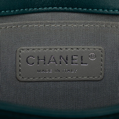 Chanel Suede Boy Mini Crossbody Bag Green