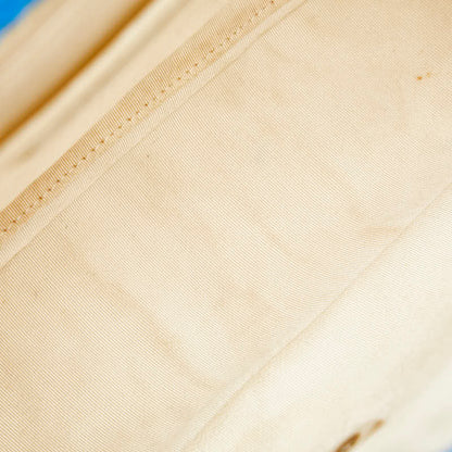 Chanel Matelasse Coco Mark Canvas Handbag Blue