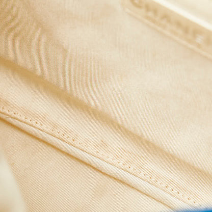 Chanel Matelasse Coco Mark Canvas Handbag Blue