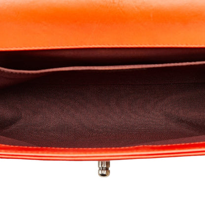 Chanel Boy Shoulder Bag Red Lambskin
