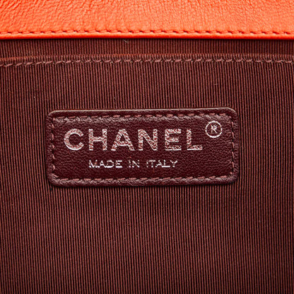 Chanel Boy Shoulder Bag Red Lambskin