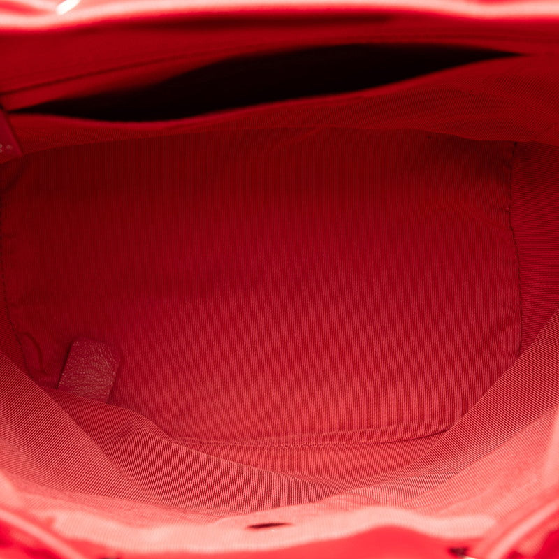 Chanel Matelasse Coco Mark Lambskin Backpack Red