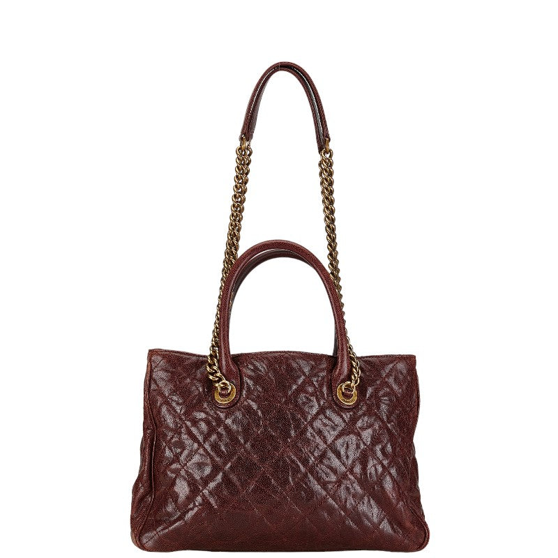 Chanel Caviar Skin Matelasse Coco Mark 2WAY Handbag