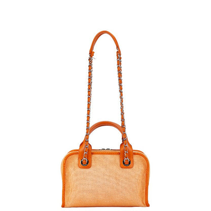 Chanel Canvas Leather Coco Mark Logo Handbag