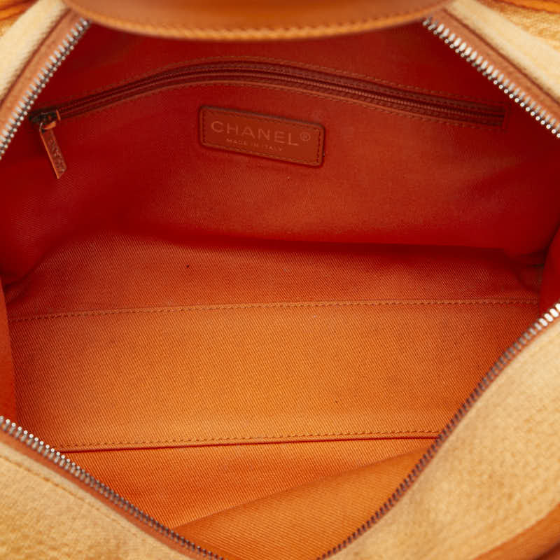 Chanel Canvas Leather Coco Mark Logo Handbag