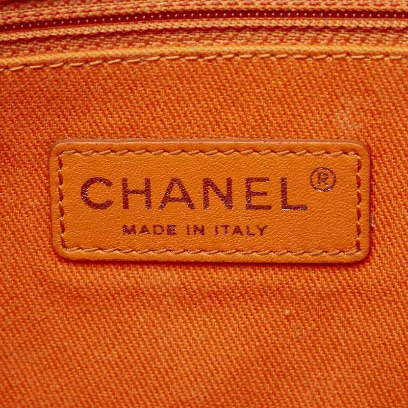 Chanel Canvas Leather Coco Mark Logo Handbag