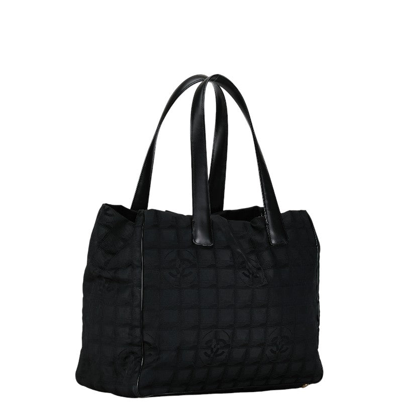 Chanel New Travel Line Canvas Leather Tote Bag