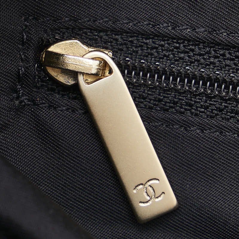 Chanel New Travel Line Canvas Leather Tote Bag